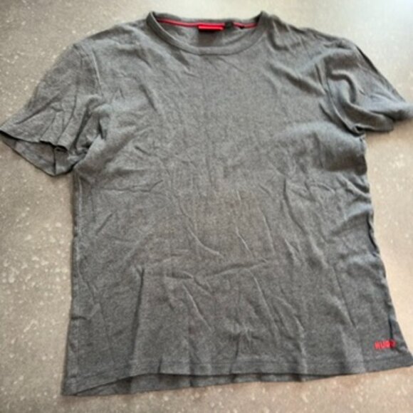 HUGO by Hugo Boss Gray Logo T-Shirt - Size M - Picture 3 of 9